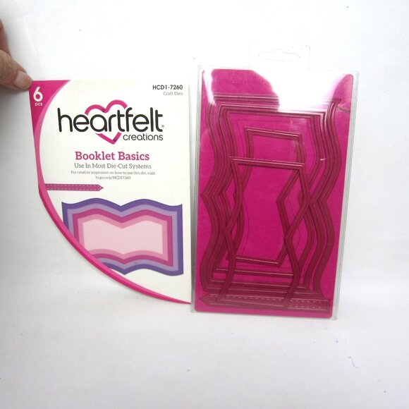 Heartfelt Creations Booklet Basics Die 6 Pcs HCD1-7260 Craft Dies - Picture 1 of 3